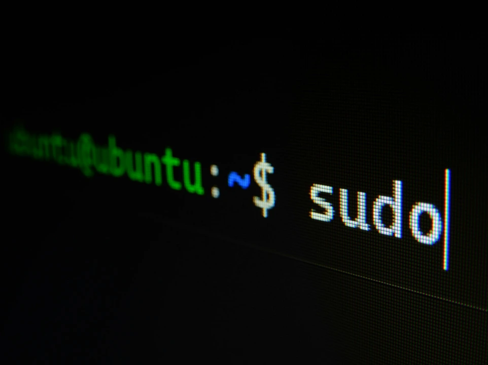 A command line interface showing the text ubuntu@ubuntu:~$ sudo with a blinking cursor
